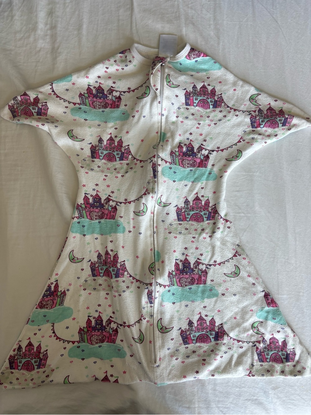 Sleeping Baby Zipadee Zip Princess Castle Sleep Sack Size Small 4-8 Months